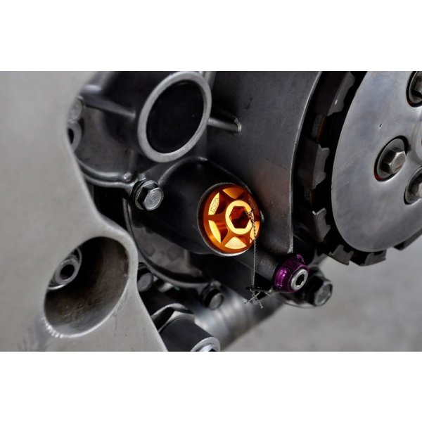 画像11: オイルフィラーキャップ 【ホンダ系】 [BLACK/RED/GOLD］