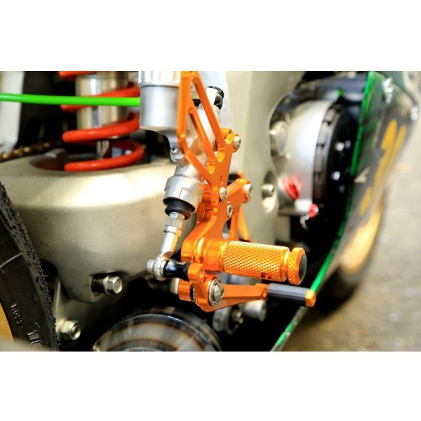 画像3: Baby Face×T2Racing コラボ バックステップキット MC21 MC28用 【GOLD】