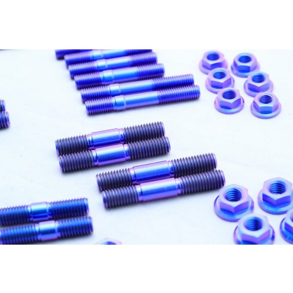 画像4: チタンスタッドボルト&ナット フルセット 【 MC18 - 88 シリンダー 】