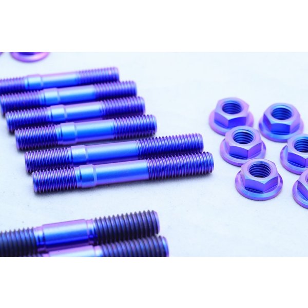 画像5: チタンスタッドボルト&ナット フルセット 【 MC18 - 88 シリンダー 】